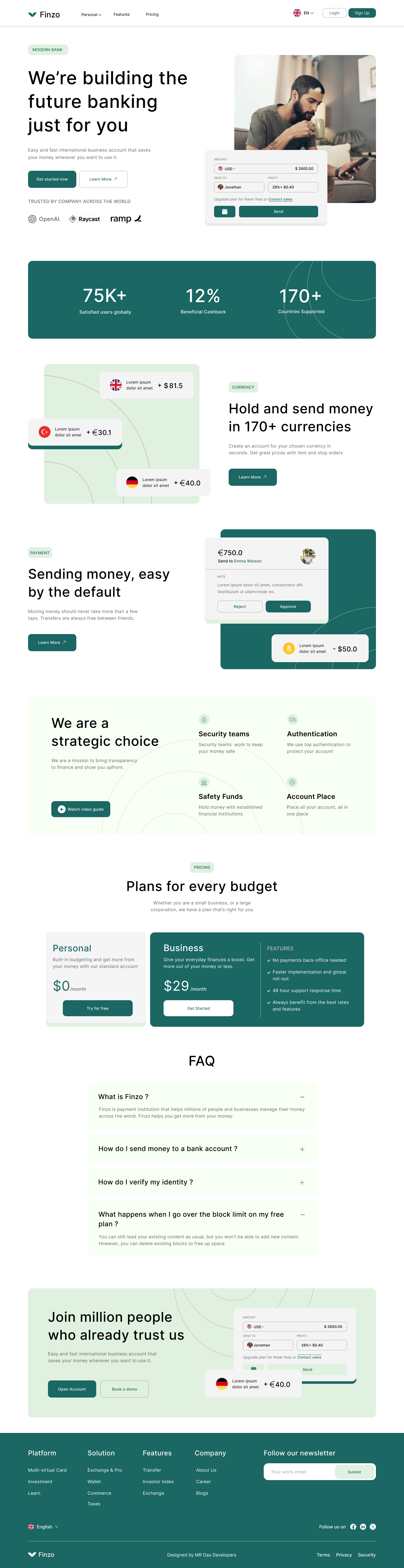Finzo B2B Financial SaaS